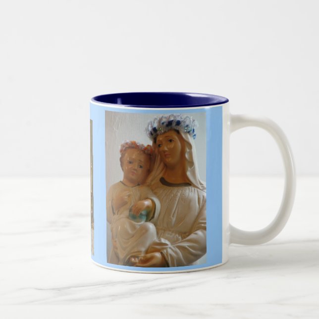 2 Couleurs Tasse sainte de mère et d'enfant (Droit)