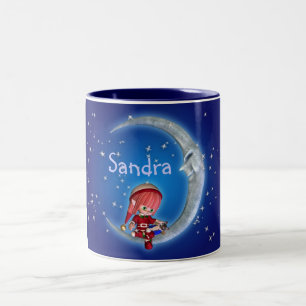 2 Couleurs tasse, Sandra, tasse personnalisable Sandra de