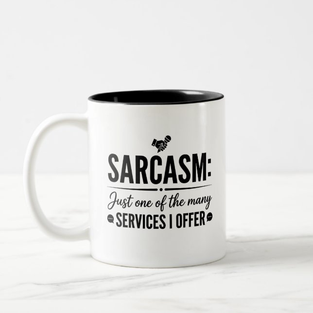 2 Couleurs Tasse Sarcasm Sipper (Gauche)