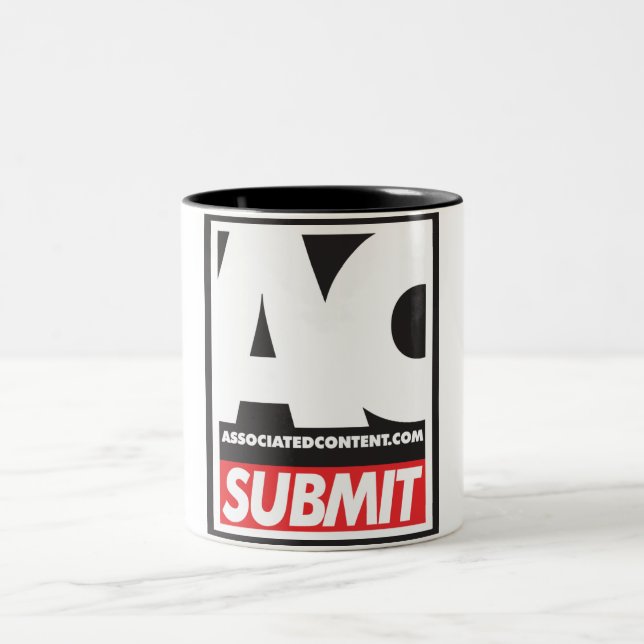 2 Couleurs Tasse satisfaite associée de 2-Ton (Centre)