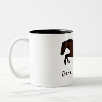 Tasse sautante personnalisée de cheval