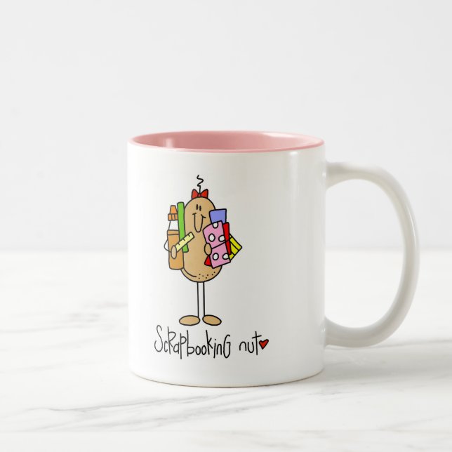 2 Couleurs Tasse Scrapbooking Nut (Droit)