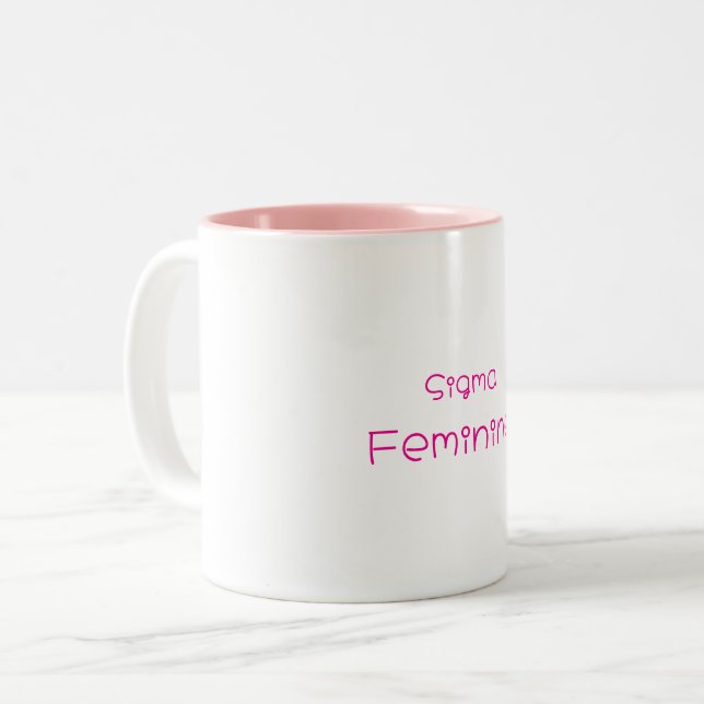 2 Couleurs Tasse Sigma Féminin (Devant gauche)