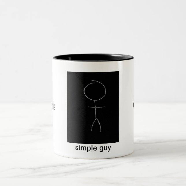2 Couleurs tasse simple de type (Centre)