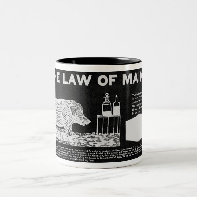 2 Couleurs Tasse sobre du Maine (Centre)