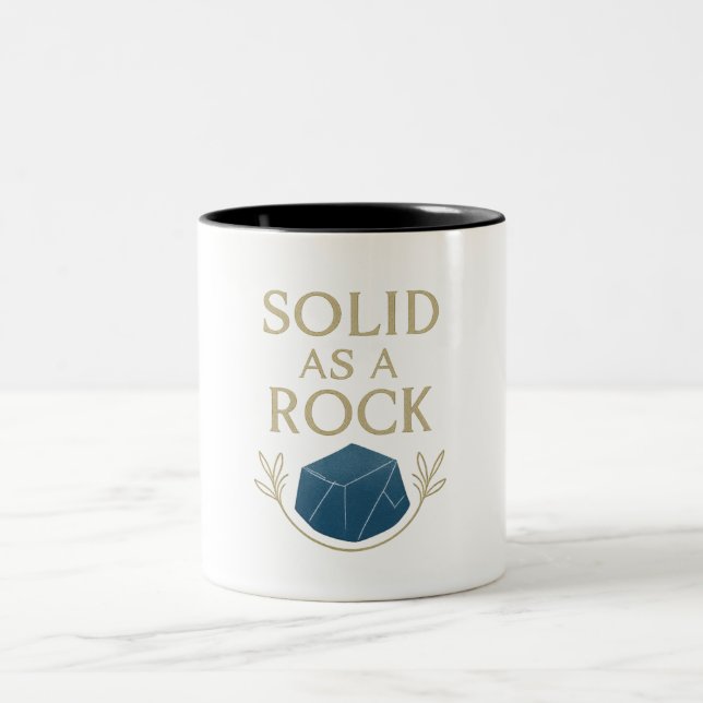 2 Couleurs Tasse - Solide comme un roc (Centre)