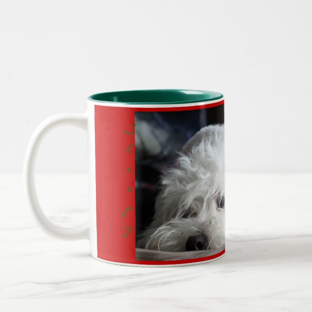 2 Couleurs Tasse somnolente de Père Noël (Gauche)