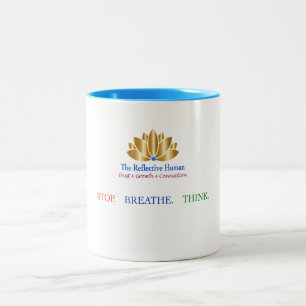 2 Couleurs Tasse Stop Breathe Think