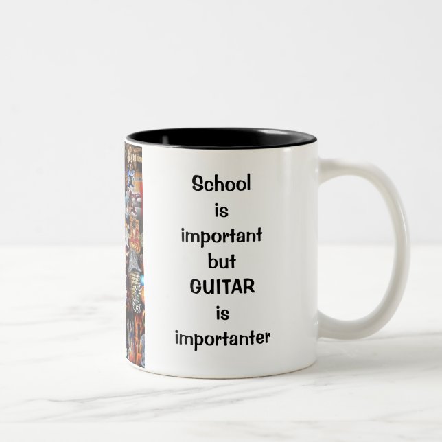2 Couleurs Tasse stoppée importante de guitare de jeu de (Droit)