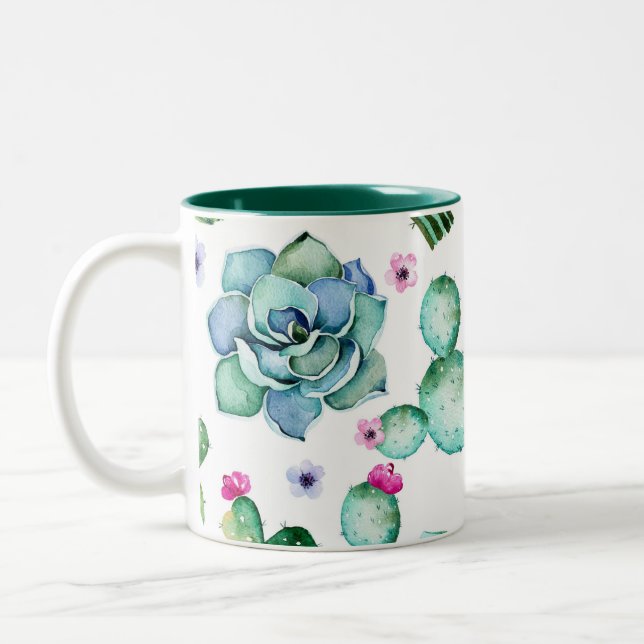 2 Couleurs Tasse succulente (Gauche)