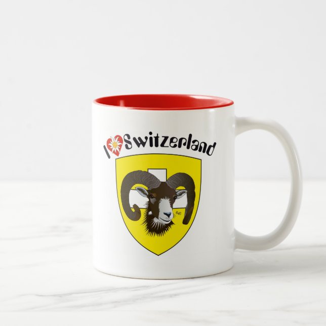 2 Couleurs Tasse suisse de Schaffhouse (Droit)