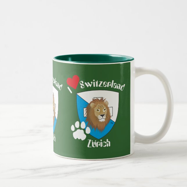 2 Couleurs Tasse suisse de svizzera (Droit)