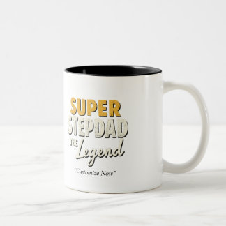 2 Couleurs Tasse Super Beau-Père la Légende – Cadeau Personna