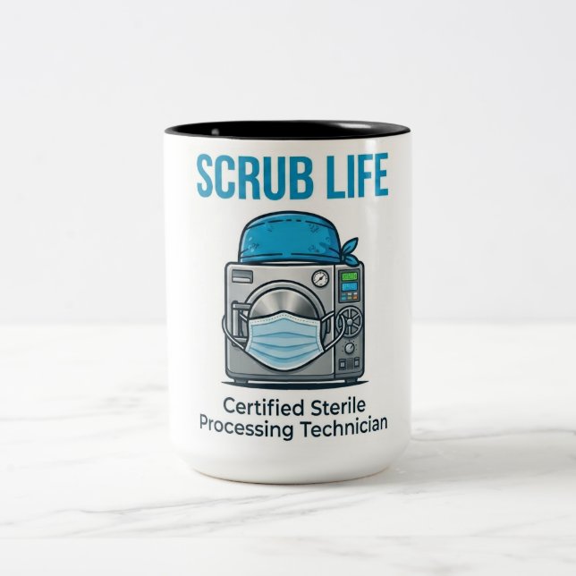 2 Couleurs Tasse Tech de Traitement Stérile Scrub Life (Centre)