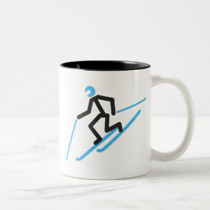 2 Couleurs Tasse télé- d'homme de bâton