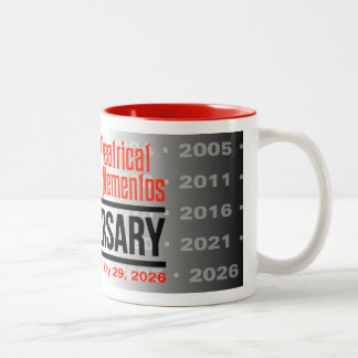 2 Couleurs TASSE THÈME 25e anniversaire