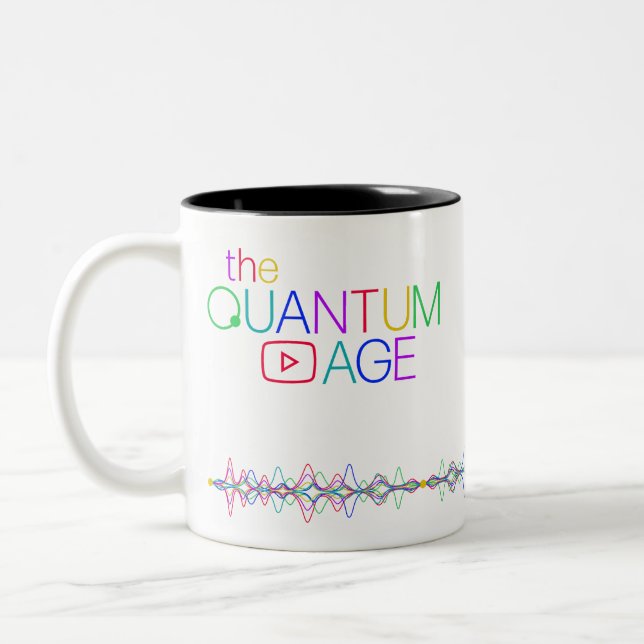 2 Couleurs Tasse @TheQuantumAge Café (Gauche)