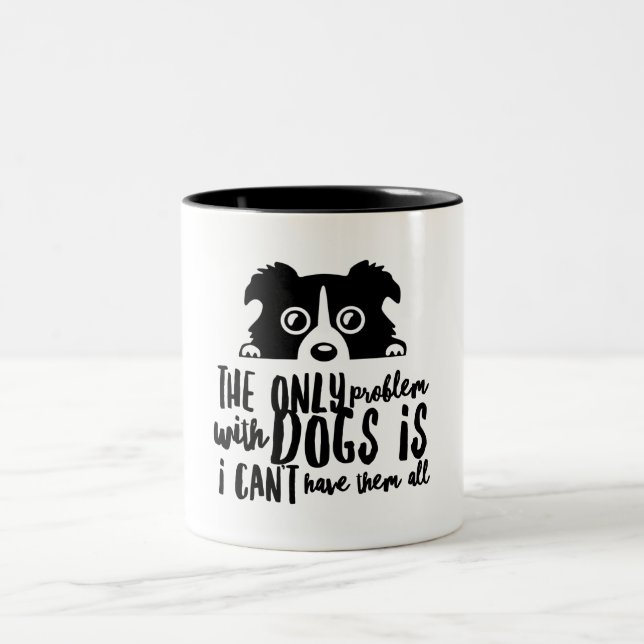 2 Couleurs Tasse Tous les chiens (Centre)
