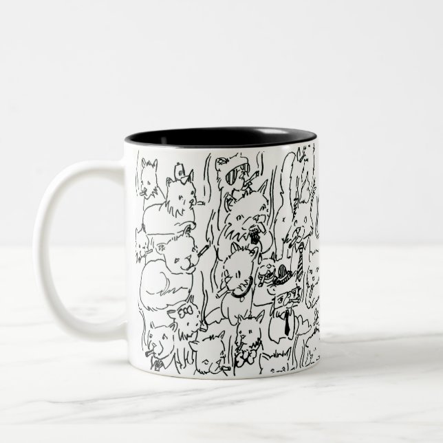 2 Couleurs Tasse Toutes Les Chattes (Gauche)