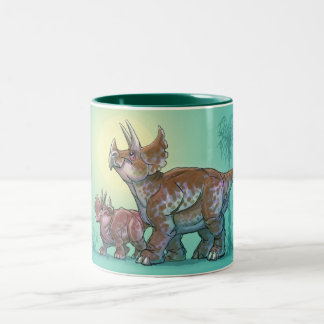 2 Couleurs Tasse Triceratops