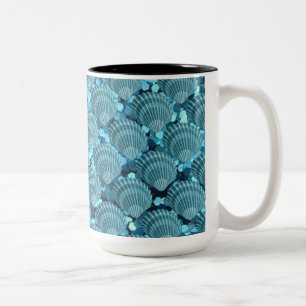 2 Couleurs Tasse turquoise de coquillage d'étincelle