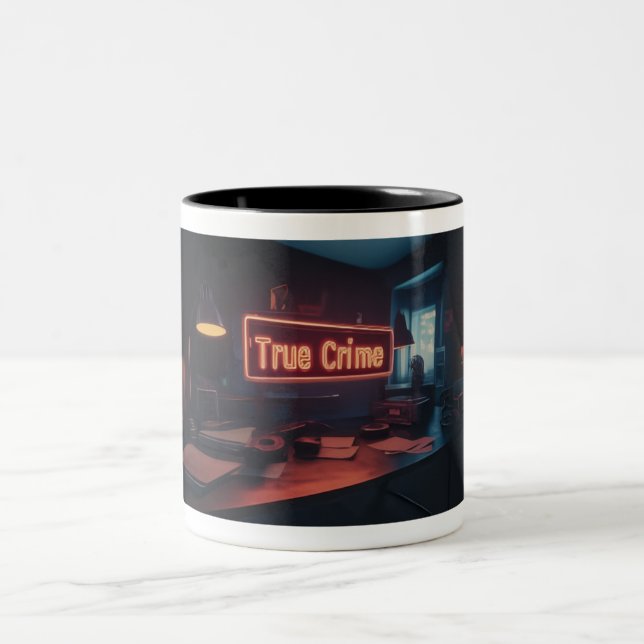 2 Couleurs Tasse Véritable Crime (Centre)