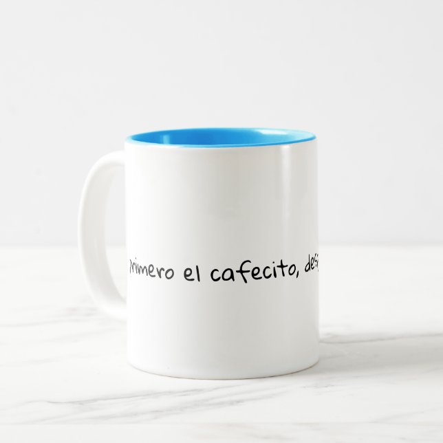 2 Couleurs Tasse Verseau Espagnol Mignon (Devant gauche)