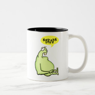 2 Couleurs Tasse verte de monstre