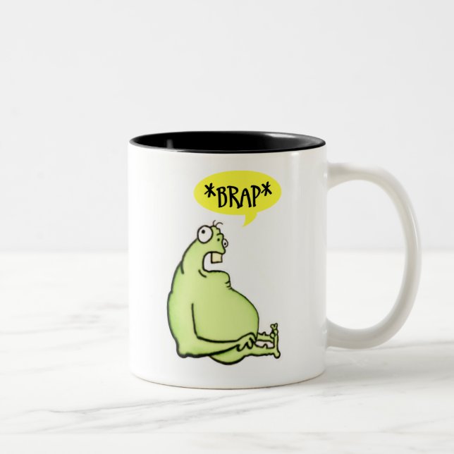2 Couleurs Tasse verte de monstre (Droit)