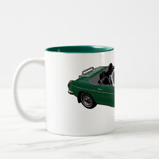 2 Couleurs Tasse verte de roadster