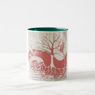 2 Couleurs Tasse verte rouge de Naturecycle