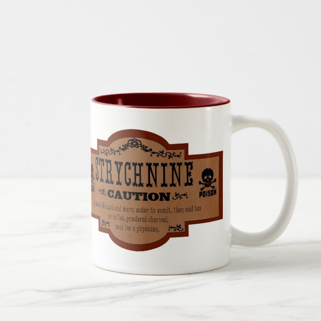 2 Couleurs Tasse victorienne de poison - strychnine (Droit)