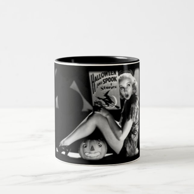 2 Couleurs Tasse vintage de Halloween (Centre)