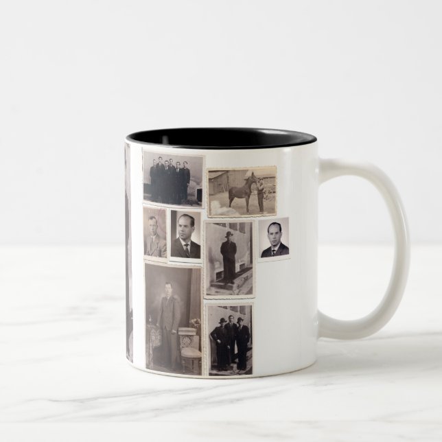 2 Couleurs Tasse vintage de photo (Droit)