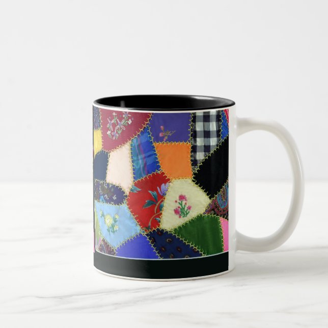 2 Couleurs Tasse vintage d'édredon fol (Droit)