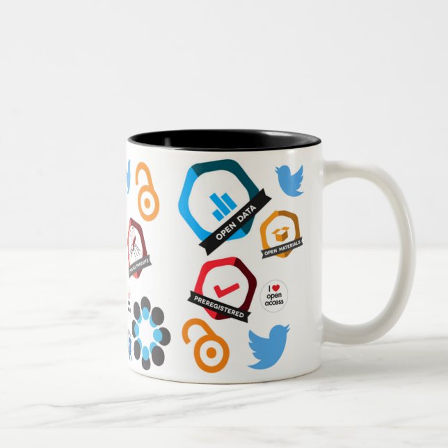 2 Couleurs Tasse virtuelle de parc de bureautique (Droit)