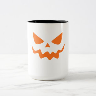 2 Couleurs Tasse Visage de Citrouille d'Halloween – Orange Mi