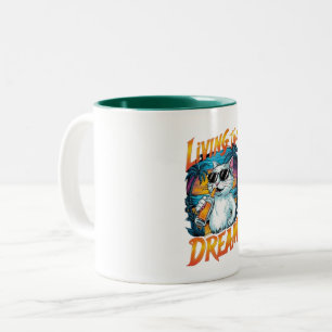 2 Couleurs Tasse Vivre le Rêve: Où les rêves deviennent réali