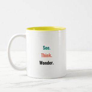 2 Couleurs Tasse "Voir. Penser. S'émerveiller." PZ