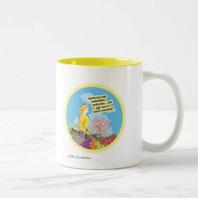2 Couleurs Tasse - "voulez claquer quelqu'un " (Droit)