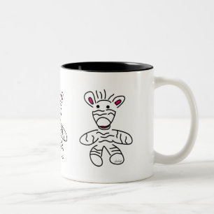 2 Couleurs Tasse Zèbre