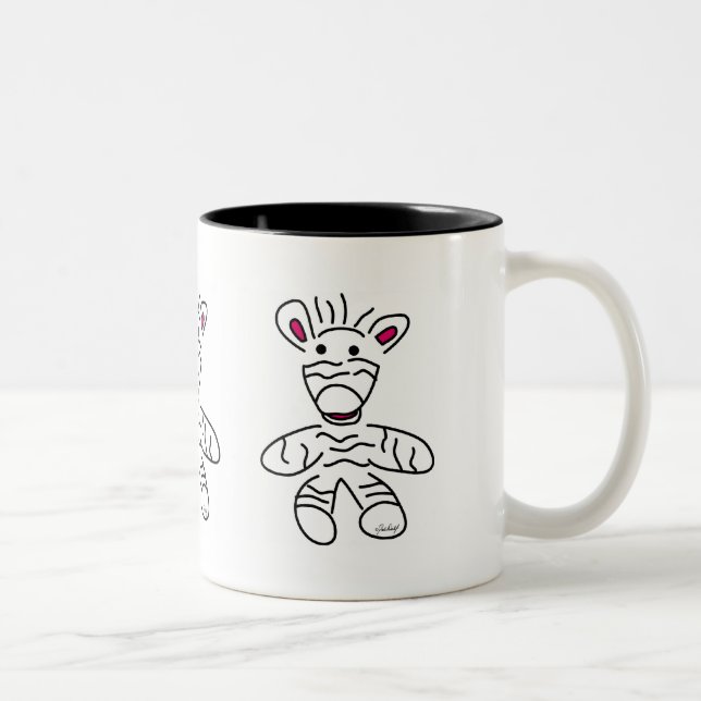 2 Couleurs Tasse Zèbre (Droit)