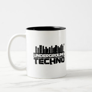 2 Couleurs Techno souterraine - tasse