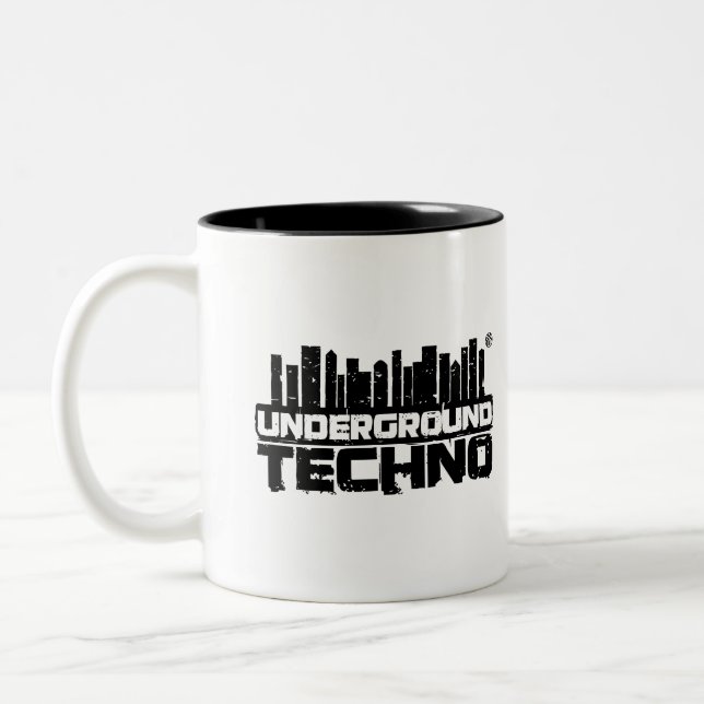 2 Couleurs Techno souterraine - tasse (Gauche)