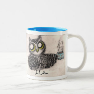 2 Couleurs Temps de café de hibou ! Tasse