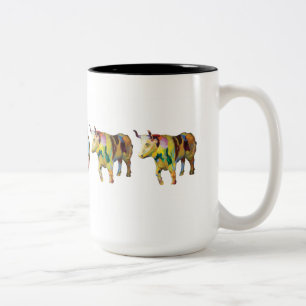 2 Couleurs "Tenez le premier rôle le boeuf de souhait" tasse