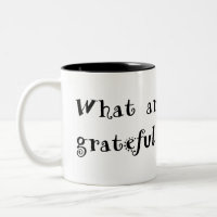 texte de noir de tasse de gratitude