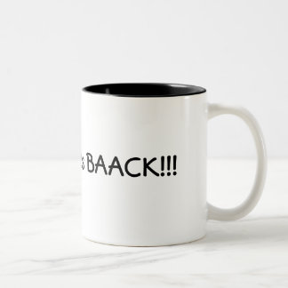 2 Couleurs Tiger Woods - il est de retour tasse