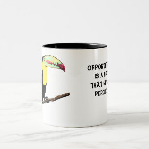 2 Couleurs Toucan oiseau tasse Editable