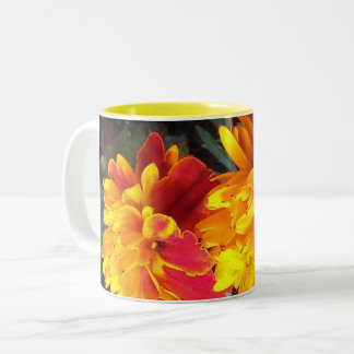 2 Couleurs Toujours dans la tasse de souci de fleur